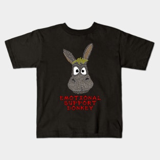 Emotional Support Donkey Kids T-Shirt